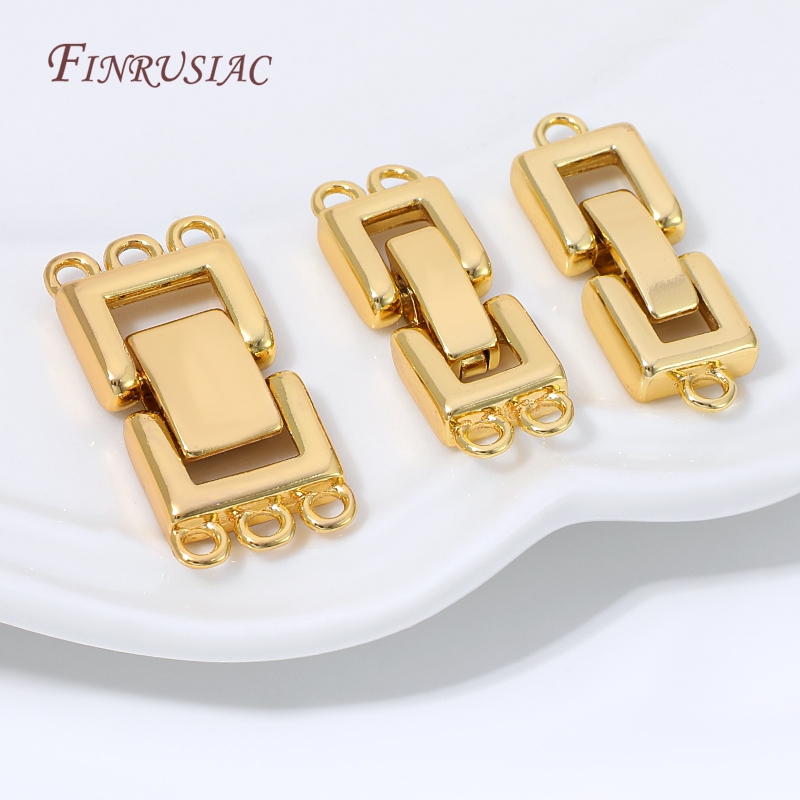 Gold Plated Jewelry - застежки для бижутери.Застежка-коннектор для многослойного жемчужного