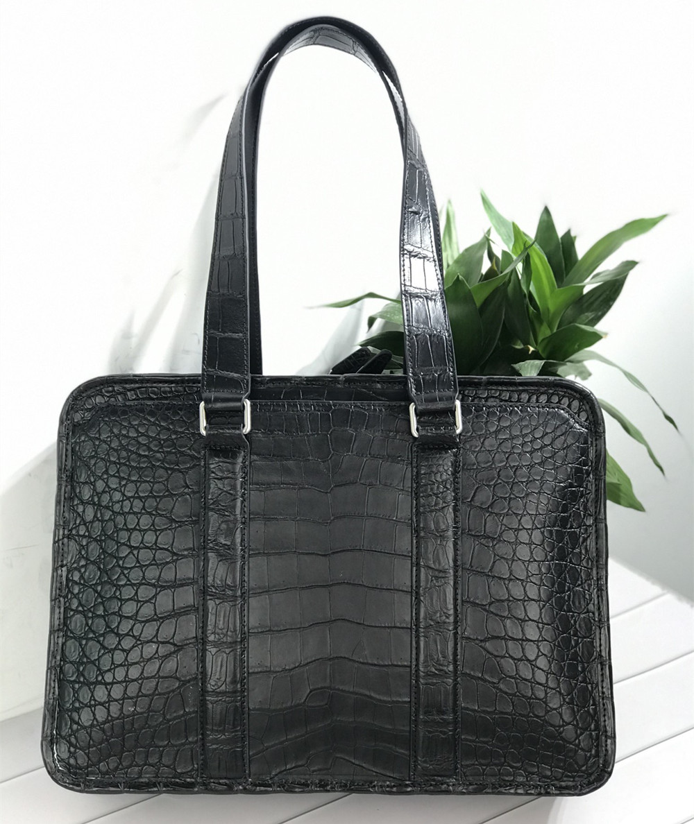 Leather Briefcase - Новая сумка для ноутбука из крокодиловой