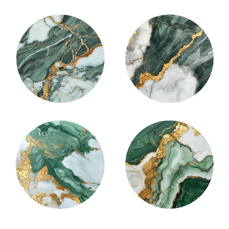 Marble Coaster Set - 4 подставки под кружки с мраморным