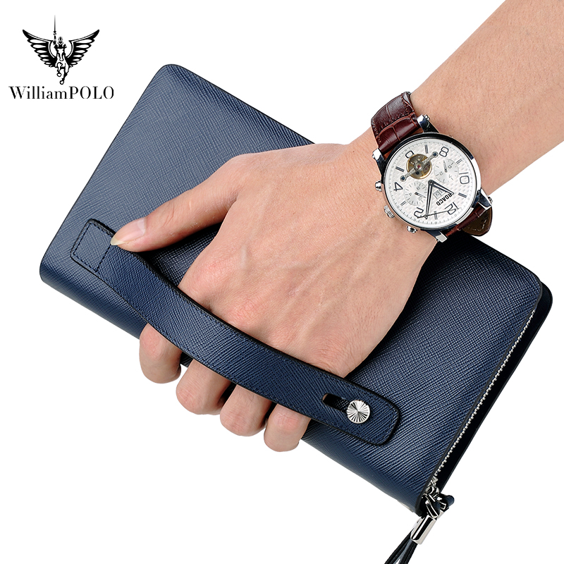 Мужской кожаный клатч WILLIAMP – обзор и цена Leather Wallet Men