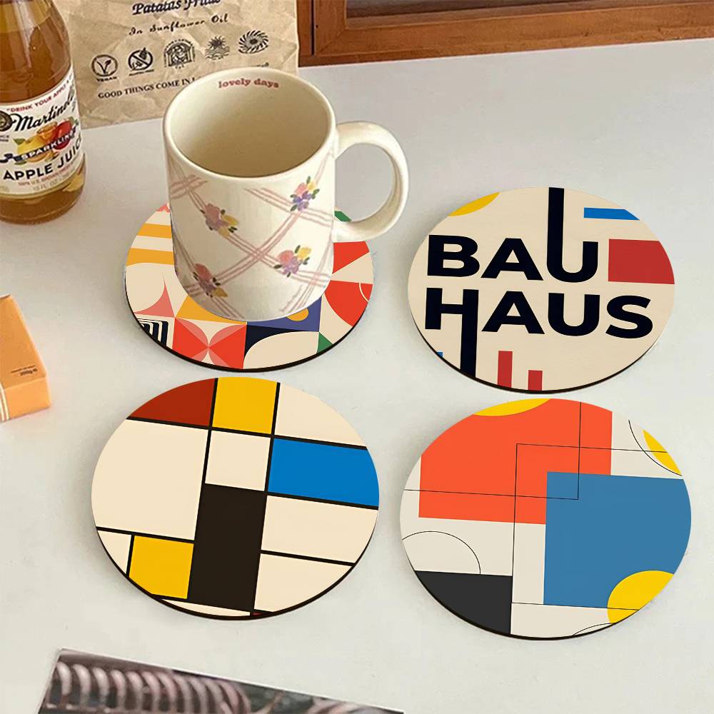Абстрактные круглые деревянные – обзор и цена Marble Coaster Set