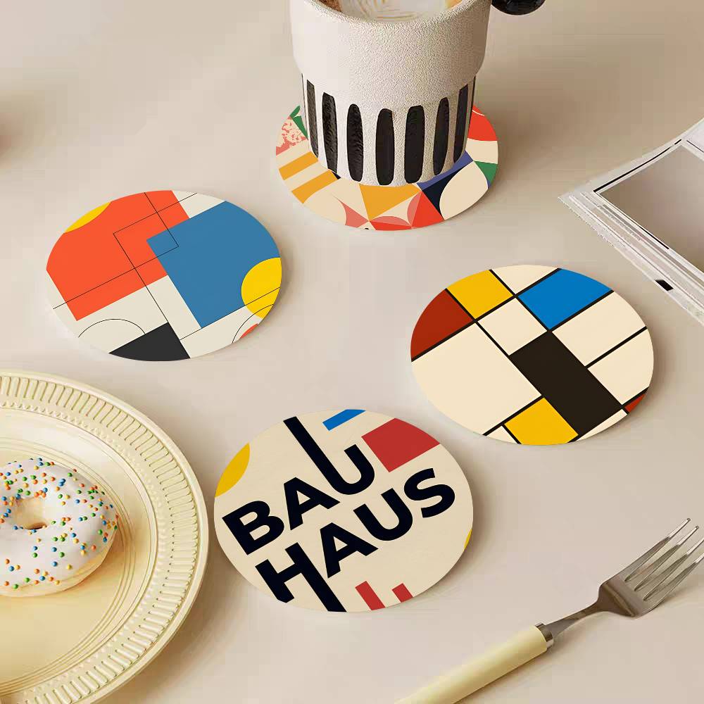 Абстрактные круглые деревянные – обзор и цена Marble Coaster Set