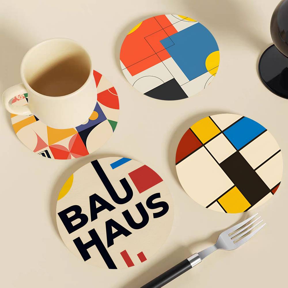 Абстрактные круглые деревянные – обзор и цена Marble Coaster Set